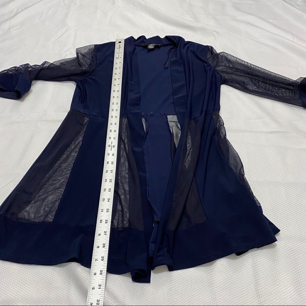 R&M Collection Navy Blue Mesh Topper Jacket‎ - Picture 5 of 10
